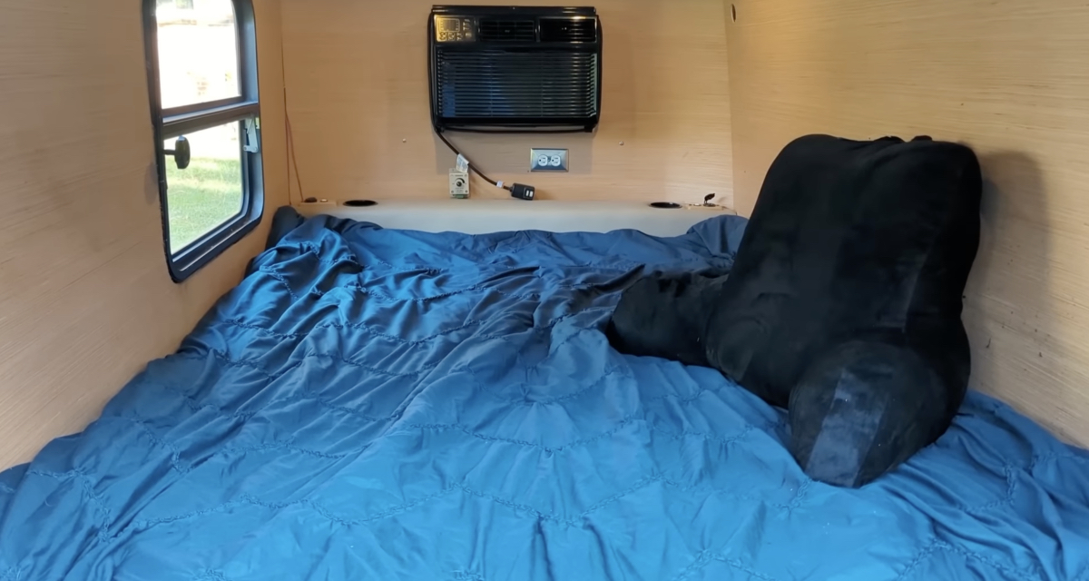 U-Haul trailer camper conversion