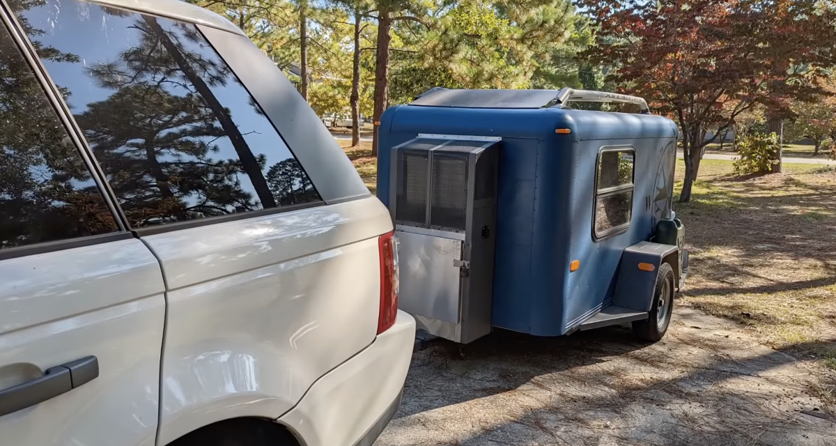 U-Haul trailer camper conversion