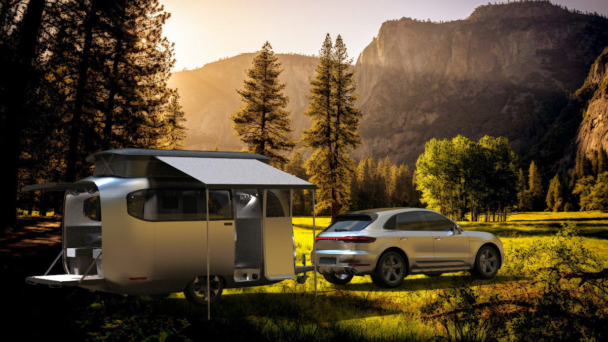 Airstream Porsche travel trailer