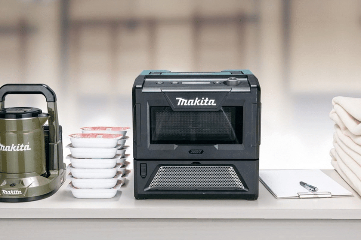 Makita Introduces a Portable Cordless Microwave 