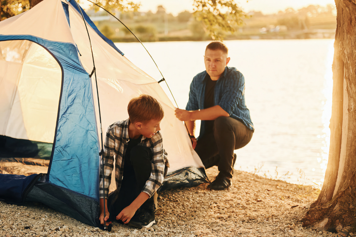 RV tent camping