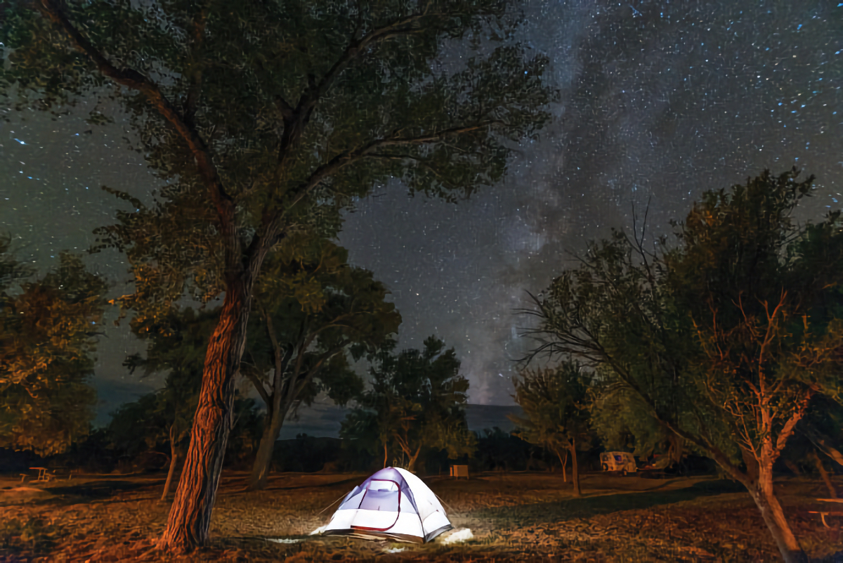 RV tent camping