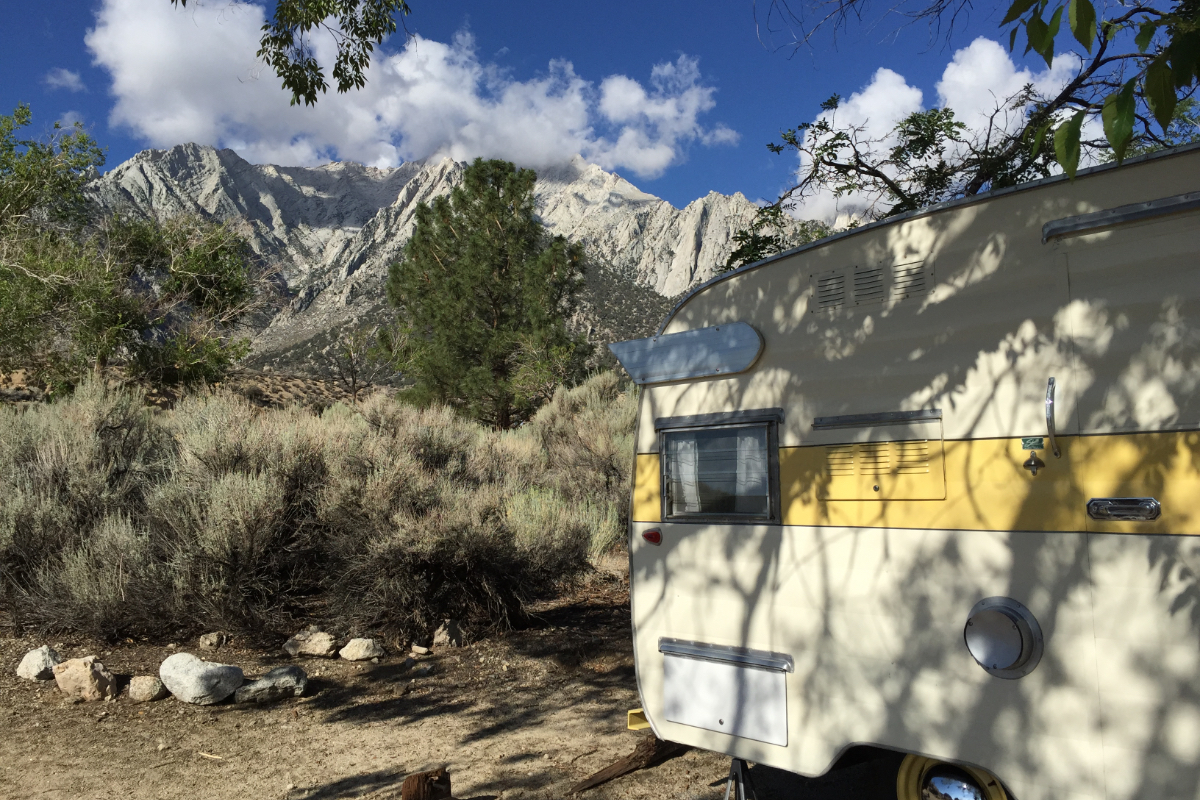 vintage Shasta camper