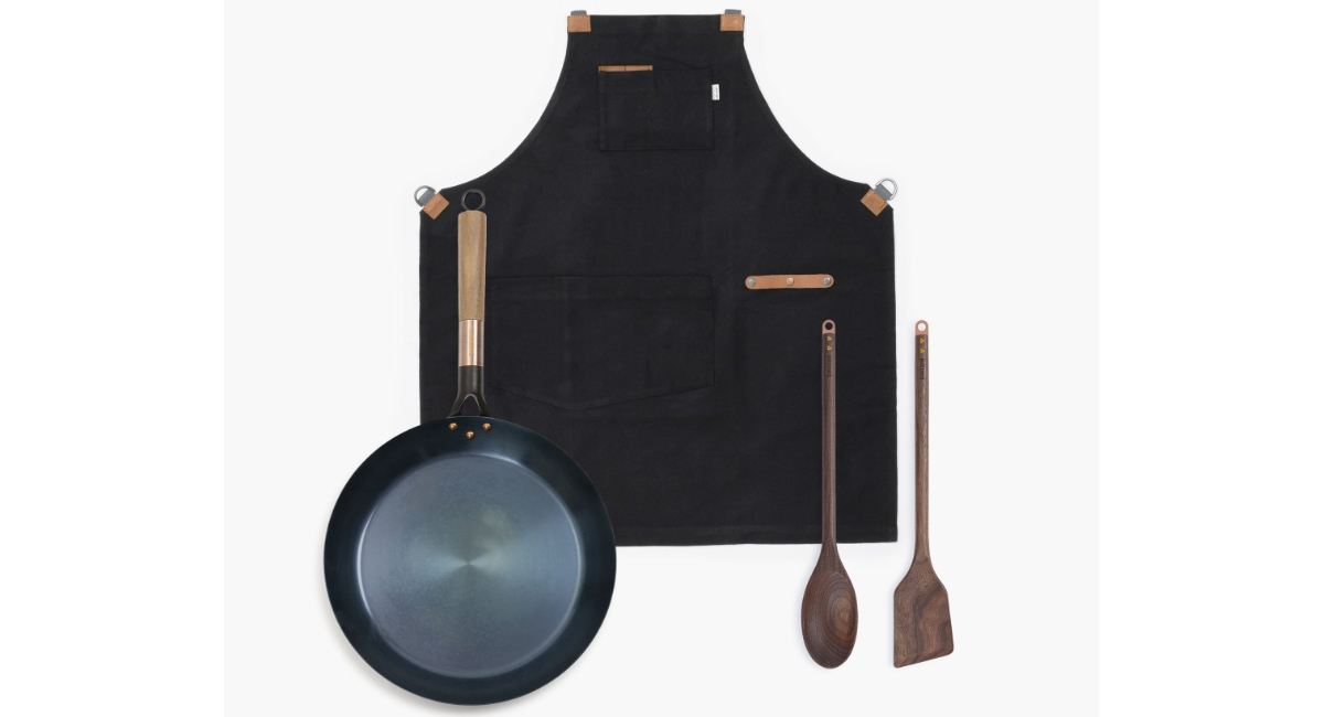 Barebones Blue Carbon Steel Skillet