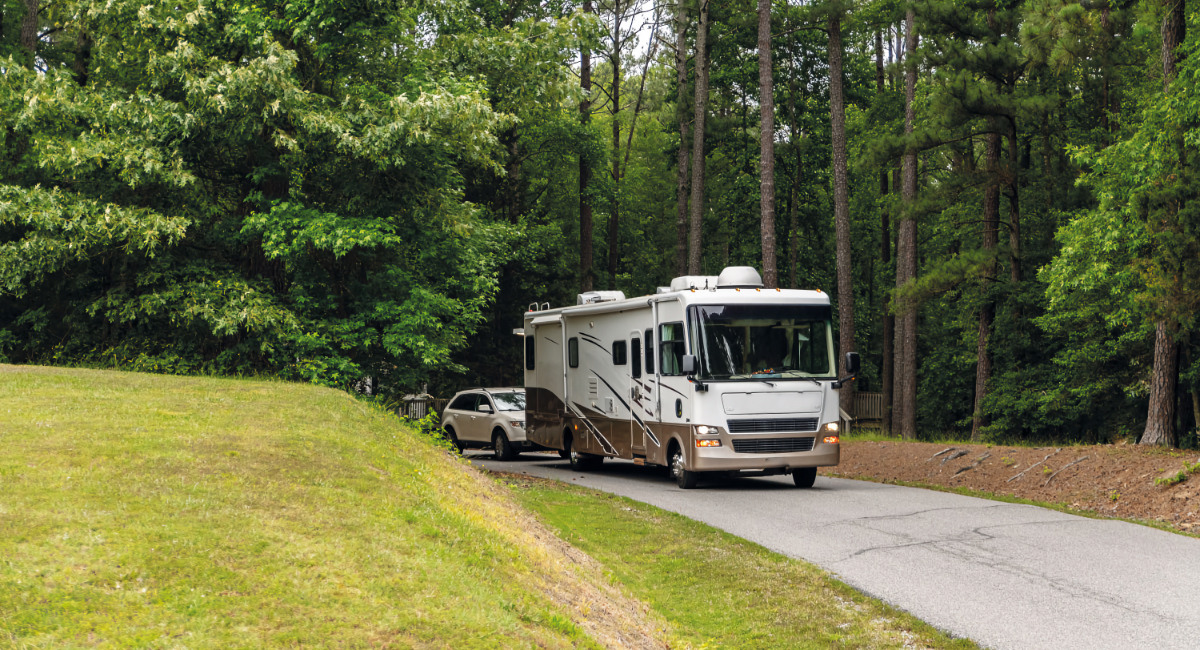 RV dinghy towing