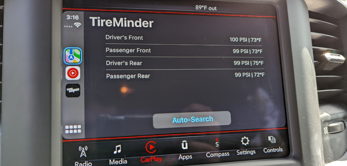 TireMinder CarPlay