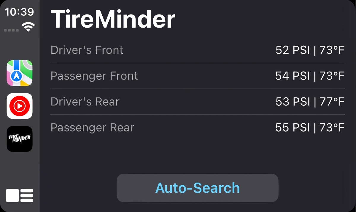 TireMinder CarPlay