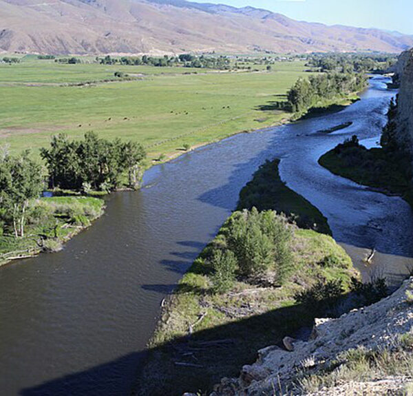 Shot oof river in Idaho traversed by explorers.