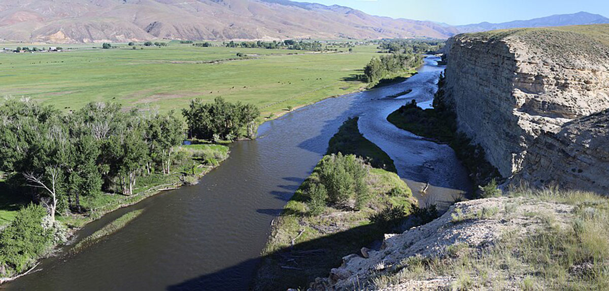 Shot oof river in Idaho traversed by explorers.