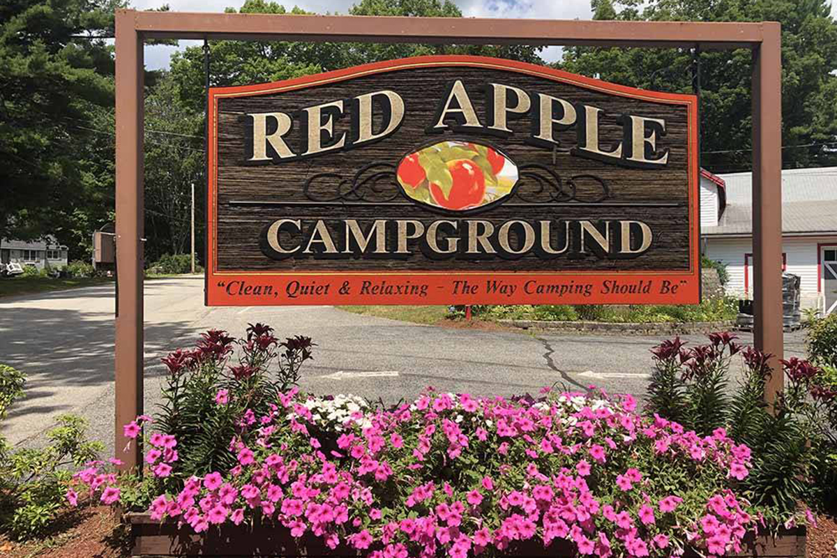 A welcoming sign.