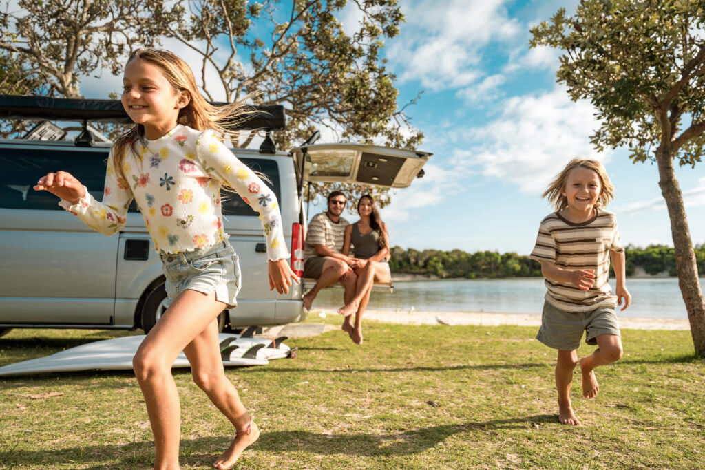 Kids playing at RV park