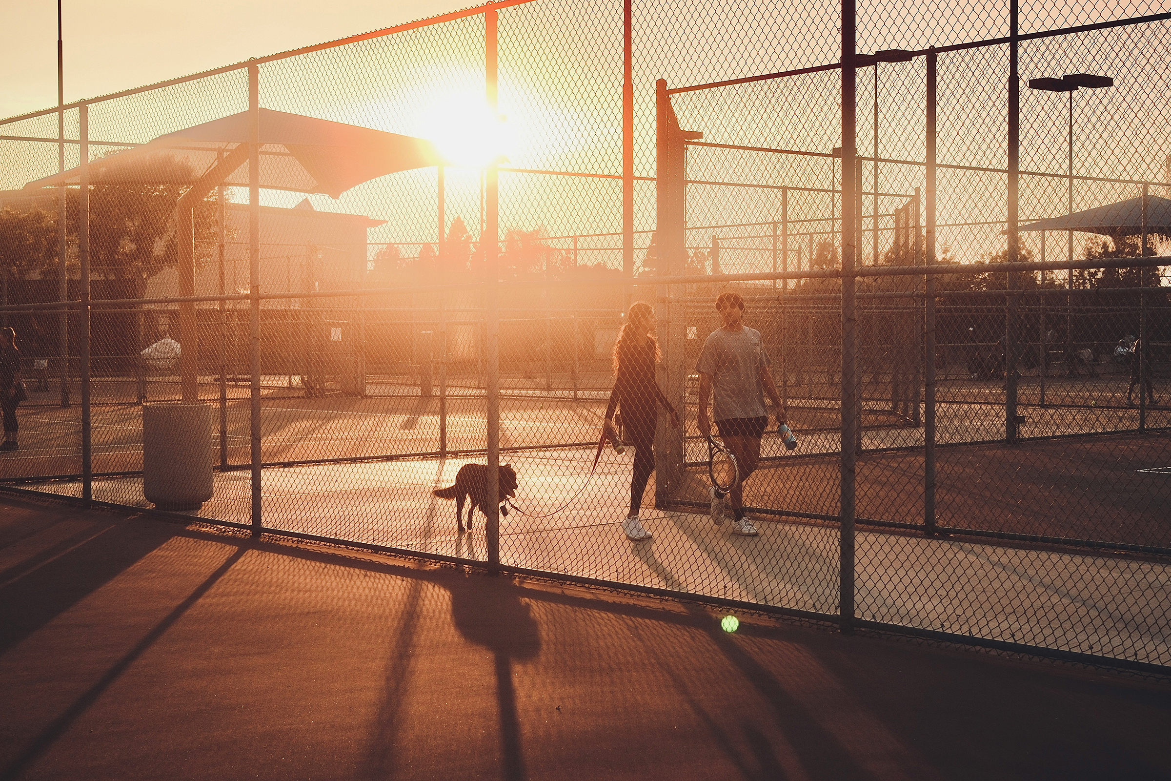Tennis court at RV park