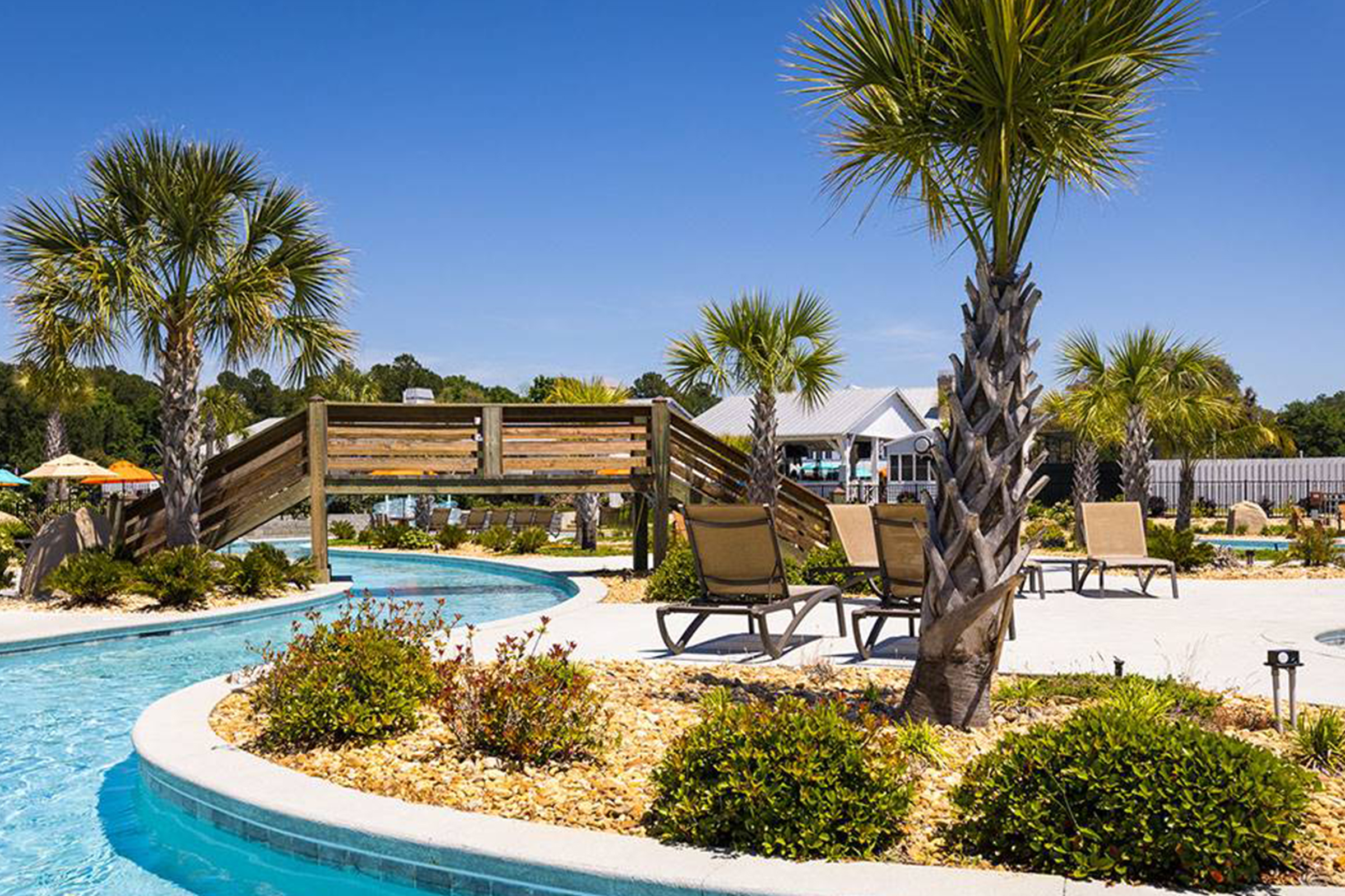 Lazy river at RV resort