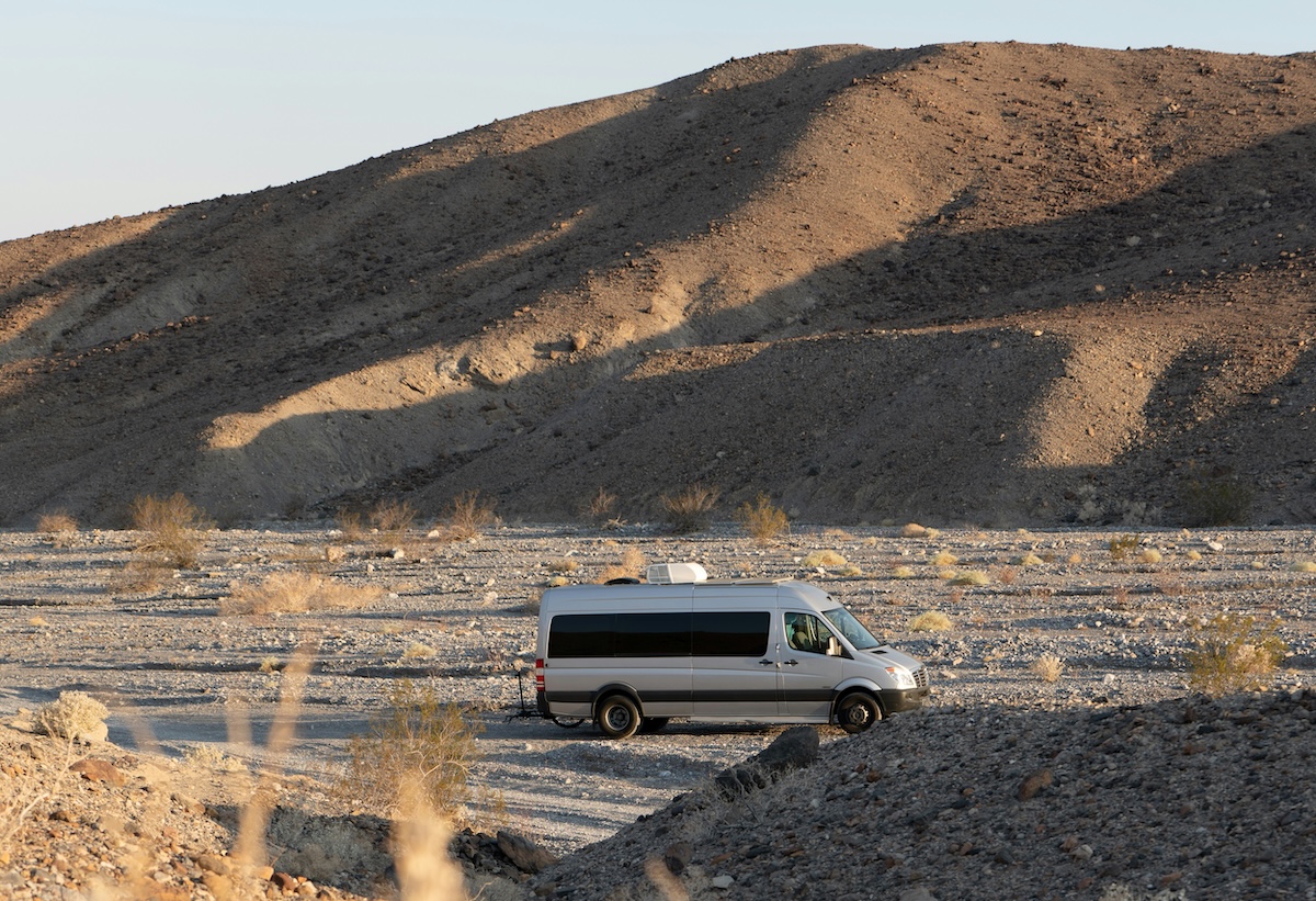 Campervan on BLM land