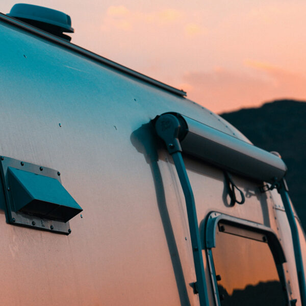 Airstream at sunset