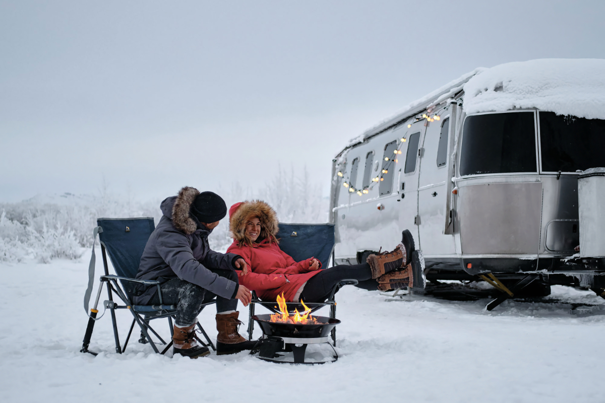 Winter RV camping