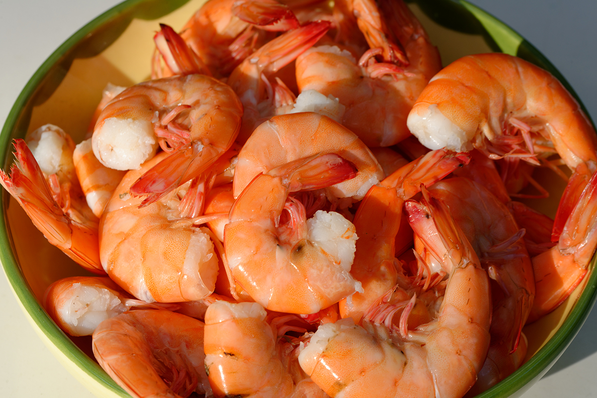 Bowl of shrimp