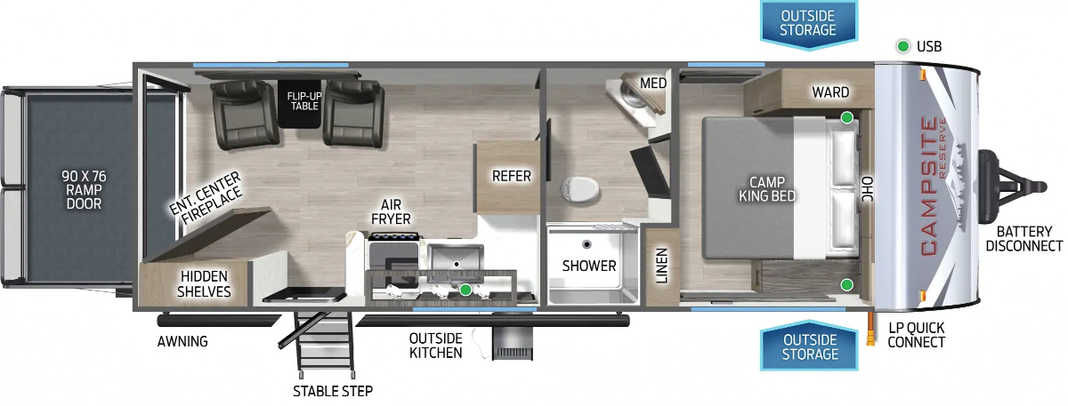 Forest River Campsite Reserve 23TS