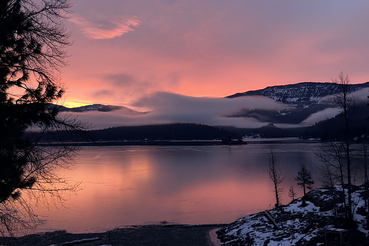 Lake in winter