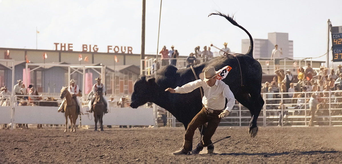 Rodeo Rider dismounted